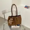 Bolsa de Ombro Feminina Tecida à Mão Estilo Coreano de Grande Capacidade para Uso Transfronteiriço, Nova Tendência Inverno 2026, Versátil