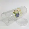 Contenedor grande de PVC para arándanos, cilindro transparente de plástico PET de grado alimenticio, barril redondo de embalaje de conservación de arándanos al por mayor