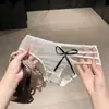 Romântico ao Entardecer~ Calcinhas de Renda Sexy para Mulheres, Cintura Baixa, Puro Desejo, Tiras Finas, Respirável, Forro de Algodão Puro para Meninas