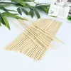 Espetos de bambu descartáveis para churrasco, fornecidos diretamente pelo fabricante, espetos de bambu de grau alimentício como alternativa para barracas de rua
