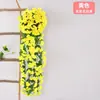 Vinha artificial de violeta, trepadeira de flores falsas para decoração de parede, ornamento de plástico para sala de estar interna, planta para pendurar na parede