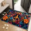 Felpudo Retro Estilo Europeo para Entrada, Alfombra de Terciopelo de Cristal para el Vestíbulo, Absorbente de Agua, Antideslizante, Resistente a la Suciedad, Felpudo para la Entrada, Felpudo para el Hogar
