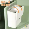 Lixeira de Cozinha, Lixeira para Armazenamento de Resíduos Alimentares, Lixeira Sanitária Doméstica de Grande Capacidade, Lixeira de Papel Montada na Parede com Tampa Deslizante