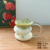 Verano ins Vaso Irregular Oruga Estilo Coreano Vaso para Café Vidrio Resistente al Calor Vaso para Bebidas Vaso para Leche