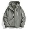 Chaqueta Funcional 3 en 1 para Hombre Estilo Nido de Pájaro para Exteriores, Cortavientos, Impermeable, Ropa de Montañismo con Triple Protección y Logo Termosellado