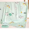 Cobertor de seda de algodão lençol de cama algodão artificial colcha de verão cobertor de bebê colcha fina de dupla camada para bebê colcha de verão de seda de algodão para crianças