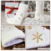 Decoraciones navideñas Calcetines navideños Cuentas Copo de nieve Peluche Calcetines navideños Bolsa de dulces Colgante navideño Bolsa de regalo