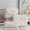 Bolsa Cruzada Neceser Cosmético para Mujer Gran Capacidad Acolchada Estampada Dibujos Animados Bolsa de Cosméticos Viaje al Aire Libre Neceser de Artículos de Tocador
