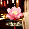 Novos lanternas para o Festival do Meio Outono, kit de artesanato DIY para crianças, incluindo materiais para fazer uma lanterna de coelho de PVC portátil e iluminada para o jardim de infância