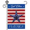 Amazon Transfronterizo Día de la Independencia Bandera Roja Girasol Estampado Bandera Colgante para Patio Balcón Decoración Atmósfera Festiva