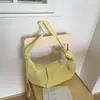 Bolsa Transversal de Nylon de Grande Capacidade Estilo Coreano para Mulheres Verão 2025 Versátil Moda Literária Casual Bolsa de Ombro Bolinho