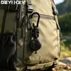 Portátil Elástico Cordão Outdoor Retrátil Corda Fivela de Puxar Fácil Camping Escalada Fivela Pingente Chaveiro Anti-Perda Chaveiro