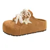 Sapatos Casuais de Couro para Primavera/Verão 2026 Mocassins Slip-On Meias Pantufa Fechadas Sapatos Birkenstock Retrô de Solado Grosso