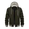 Chaqueta con capucha para hombre de talla europea para comercio exterior transfronterizo, Chaqueta deportiva casual fina de moda estilo coreano para jóvenes, Primavera y Otoño