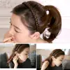 Diadema Trenzada para Mujer 2026 Nuevo Estilo Trenza Espina de Pescado Pinza para el Cabello Accesorio para el Cabello para Cubrir el Cabello Gris Diadema