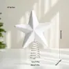 Estrella decorativa para la punta del árbol color champán, estrella explosiva de espuma, decoración navideña con purpurina, adorno navideño, decoración de mesa navideña