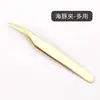 Pinça Curva para Cílios Chinesa Multi-Ponta para Aplicação de Extensões de Cílios Pinça para Cílios Blooming Pinça para Cílios Falsos de Artista de Cílios Ucraniana