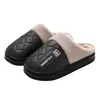 Pantuflas de algodón impermeables y cálidas para hombre de talla grande, forradas de felpa, engrosadas, ensanchadas, con suelas gruesas, para uso en casa y en interiores, pantuflas de felpa holgadas para hombre