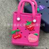 Bolsa de Praia Eva Bolsa de Gelatina Bolsa com Furos DIY Flor Fofa Estilo Coreano Bolsa de Mão Simples Feminina com Design Vazado
