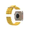 Para Apple Watch 8 Ultra Watch Pulseira de Silicone Marinha Pulseira Oficial Apple com Fivela Dupla Disponível