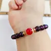 Pulseira Transparente de Cristal Anti-Ametista Círculo Único Pulseira de Círculos Múltiplos Círculo Duplo Qi Roxo Donglai Joias para Venda por Atacado em Lives Transfronteiriças