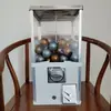 Máquina Pequeña de Regalo Gashapon Máquina de Juguetes de Escritorio para Niños Hogar Máquina de Caramelos Redondos Evento de Apertura Máquina de Monedas