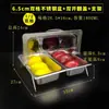 Bandeja Rectangular de Acero Inoxidable Engrosada con Tapa, Cubierta Transparente Anti-polvo, Bandeja para Exhibir Platos Fríos de Buffet, Platos Cocinados, Platos Estofados