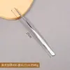 Pinzas de Acero Inoxidable 304 Anti-Yodóforo Pinzas Médicas en Forma de Pistola para Vendajes Arte del Té Herramientas para Jardinería Acuática Pinzas Espesadas 403