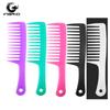 Peine de Cuchillo Grande Colorido Salón de Peluquería Modelado de Cabello Rizado Dientes Anchos Que No Se Pegan Peine de Dientes Grandes Salón de Peluquería Hogar Plástico Peine de Dientes Anchos