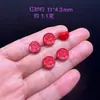 Accesorio Natural de Cinabrio Rojo de Alto Contenido para Mejorar la Fortuna, Partes para Pulseras DIY de Cinabrio Rojo al por Mayor