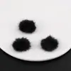 Aplique de Bola de Pelo Sintético de Visom Patch DIY Acessórios de Headwear e Roupas Feitos à Mão Acessórios de Material para Joias de Fivela de Disco Semicircular