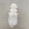 Linterna Qingming Blanca Memorial Papel Maduro Linterna Blanca Asuntos Blancos Limpieza de Tumbas Qingming Colgando Tumba Flotante Funeral Loto Cola de Fénix
