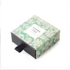 Caja de regalo de embalaje de cajón de té clásico creativo cuadrado en stock estilo coreano pequeña regalo jabón hecho a mano caja de papel para dibujos