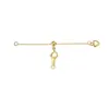 Cadena de extensión de plata de ley S925 con cuentas de silicona cadena de cola ajustable en forma de corazón collar pulsera DIY hechos a mano accesorios de perlas