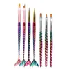 Pluma de Arte para Uñas de Fábrica al por Mayor Nuevas Herramientas de Arte para Uñas Pluma de Dibujo de Color Pluma de Dibujo de Línea Calada Caña de Pescar Humana Pluma de Fototerapia