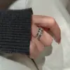 Anillo de Luz LED CNC Brillante de Plata Esterlina S925 Joyería Diseño de Nicho Elegante Estilo Francés Moda Anillo Vintage