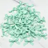 Lazo de Cinta de Satén Rosa Fresco 4*4cm Flor de Lazo de Satén de Poliéster Manualidades DIY Decoración para Coser Ropa