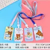 Lanyard Fosco Hello Kitty Desenho Animado Porta-Crachá Menina Panda Fofa Porta-Cartão Coração Porta-Cartão de Ônibus Acessório de Cartão de Refeição