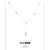 Collar de Perlas de Agua Dulce Estilo Coreano para Mujer Estilo Ins Blanco Puro en Forma de Y Cadena de Suéter Dulce Fresca Moda Transfronteriza Collar Elegante