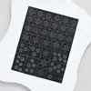 Celebridad de Internet Arte de Uñas Tamaño Pequeño Plantilla de Pintura en Spray Hueca Copo de Nieve Doble Uso Pistola Pulverizadora Pegatina Pegatina Decoración de Uñas Venta al por Mayor en Stock