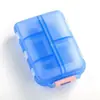 Caja de Medicina Pequeña Portátil Transfronteriza de Doble Capa Mate para Llevar Medicamentos Consigo, Empaque Sellado de 10 Compartimentos, Viaje Portátil