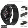 Aplicable a correa Huawei watch3por/gt2 Samsung de 22 mm cabeza convexa tres eslabones hebilla plana correa ultraligera de aleación de titanio