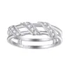 Joyería de Plata Transfronteriza Europea y Americana, Anillos de Plata Pura, Anillos de Joyería de Mano de Plata S925 con Circonita de Alta Gama, Fábrica de Joyería Personalizada