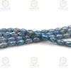Cuentas Largas de Arroz Transparentes Facetadas Brillantes K9 de 6 mm de Gama Alta, Cuentas de Oliva, Cuentas de Vidrio de Cristal de Tambor de Cintura, Accesorios para Joyería con Cuentas