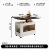 Mesa Auxiliar Plegable para Sofá Móvil, Mesa de Centro para Sala de Estar, Carrito con Almacenamiento, Mesa Auxiliar Ajustable en Altura