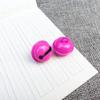 Campana para mascotas de 22 mm con pintura de color, campana navideña de metal, accesorio para llavero, campana pequeña con palabra hueca y apertura.
