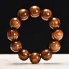 Pulseira Simples de Madeira Maciça Jacarandá Preto Rosário Masculino e Feminino Madeira Popular Círculo Único Joias de Madeira Atacado