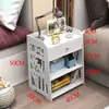 Mesita de noche minimalista moderna con armario de almacenamiento Gabinete lateral para dormitorio Gabinete de almacenamiento para sala de estar Mesa de centro para sofá Mesa auxiliar Dormitorio Armario pequeño