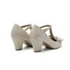 Zapatos de tacón alto transfronterizos de boca baja de charol zapatos en T talla grande 40-48 zapatos de mujer de comercio exterior comercio exterior