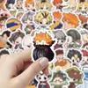 100 Adesivos de Vôlei Masculino Bidimensional Versão Q Desenho Animado Avatar Adesivos de Decoração para Capas de Celular, Garrafas de Água, Tablets e Materiais de Diário